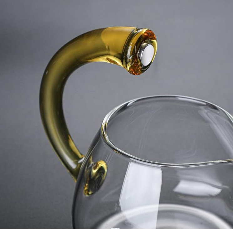 Set da Tè Magico Semi-Automatico in Vetro, Infusione Semplice ed Elegante