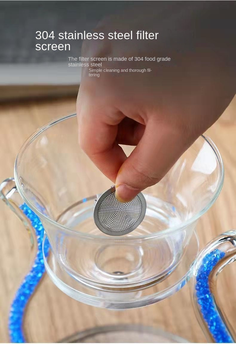 Elegante Teiera Magica Semiautomatica in Vetro per Infusi Perfetti