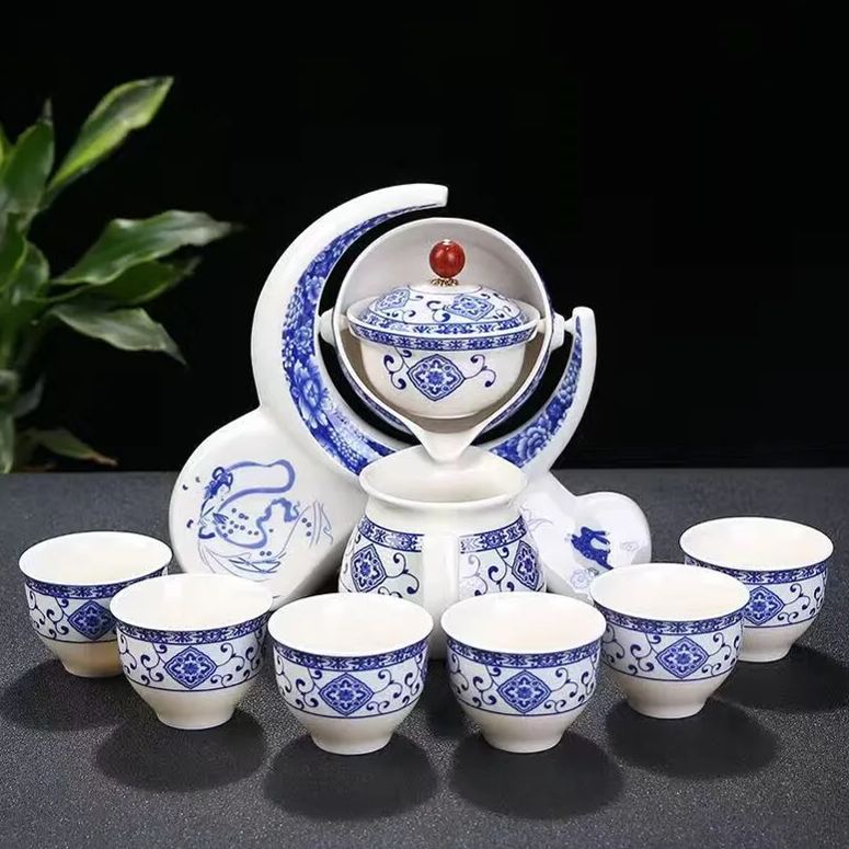 Elegante Set da Tè Semiautomatico Magico in Ceramica, Perfetto per un'Esperienza Unica