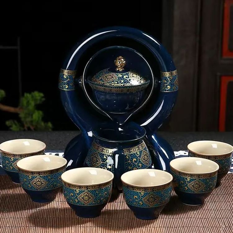 Elegante Set da Tè Semiautomatico Magico in Ceramica, Perfetto per un'Esperienza Unica
