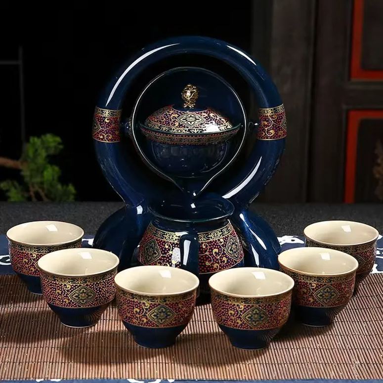 Elegante Set da Tè Semiautomatico Magico in Ceramica, Perfetto per un'Esperienza Unica
